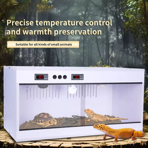 Terrarium rectangulaire moderne en PVC empilable de qualité supérieure pour reptiles, avec contrôle intelligent de la température et interrupteur lumineux intégré, capacité 100 kg - Product Image 4