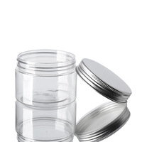Vente en gros fabricant : Pots vides transparents en aluminium, PET et plastique de 120 ml (4 oz) et 8 oz pour cosmétiques, desserts, bonbons, soins de la peau et poudres en vrac