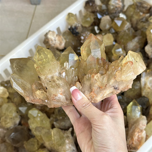 Bán buôn cụm thô Citrine druzy nguyên thạch anh mẫu Citrine cụm để bán - Product Image 5