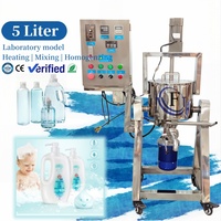 Machine de fabrication de savon liquide pour ligne de production de shampoing, gel douche et détergent avec chauffage, homogénéisateur à cisaillement élevé 5L