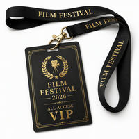 Kartu Akses VIP PVC Tahan Air Cetak Khusus 13.56MHz RFID Smart Event Badges Conference Pass untuk Klub