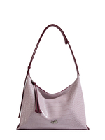 Sacs pour femmes, nouveau sac de luxe d'été en cuir véritable avec motif crocodile, sac fourre-tout de haute qualité à grande capacité en forme de corne, sac bandoulière pour tous les jours