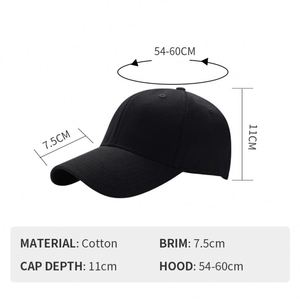 Promotion 6 Panel Baseball Cap Outdoor Cotton Unisex Promotion Sports <b>Hat</b> for Business - Product Image 3