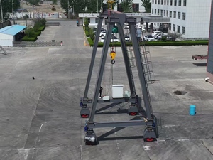 Мобильный козловой кран с резиновым Уставом: гибкое рулевое управление на 360 °, умная работа на дворе-низкое техническое обслуживание, длительный срок службы, сертификат CE - Product Image 2