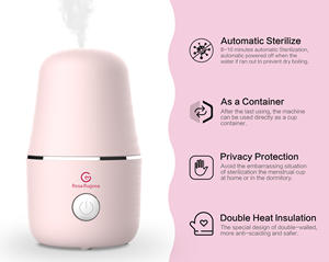 Vapeur chaude coupe menstruelle stérilisateur lavage ensemble réutilisable produits d'hygiène féminine femmes période soins Copa stérilisateur menstruel - Product Image 2