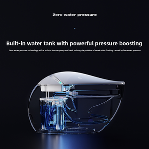 Inodoro Inteligente de Cerámica con Forma de Huevo, Colorido, Tipo Cápsula Espacial de Lujo, Todo en Uno, Totalmente Automático, con Descarga por Sifón, Montado en el Suelo, Sin Agua - Product Image 3