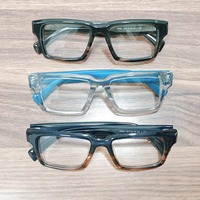 Montura de Gafas Graduadas Unisex de Acetato Grueso, con Bisagras de Resorte y Resistentes a Arañazos, Bajo MOQ, Suministro Directo de Fabricante