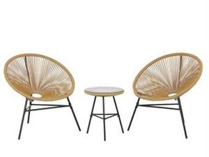 Chaise Acapulco moderne pour jardin extérieur Loisirs Balcon Oval Rotin Weave Egg Chair Stackable Steel Rattan String Bedroom Park - Product Image 3