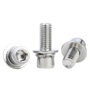 Vis à tête hexagonale en acier au carbone zingué avec jeu de joints M4 M5 M6, ensemble de vis à tête Allen - Product Image 2