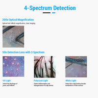 Hd Lcd Screen Digital Follicle Diagnosis Facial Scanner Microscope Tester Magnifier Blackhead Hair Scalp Detector Skin Analyzer