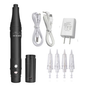 Machine à tatouer permanente sans fil en alliage de <span class=keywords><strong>dermographe</strong></span> noir/or rose pour les lèvres, les sourcils, <span class=keywords><strong>stylo</strong></span> PMU - Product Image 3