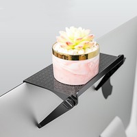 Étagère de rangement réglable en plastique pour support d'écran d'ordinateur ou de télévision