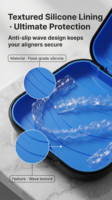 Étuis de rangement dentaire colorés pour aligneurs orthodontiques écologiques personnalisés en usine
