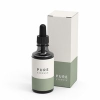 Boîte d'emballage vide de luxe personnalisée avec gaufrage pour flacons compte-gouttes de sérum de soin de la peau 30ml 50ml 100ml