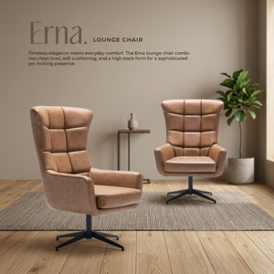 Fauteuil de salon moderne capitonné à dossier haut, pivotant, en similicuir, pour bureau, immeuble, hôtel - Product Image 2