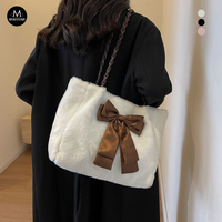 Sac fourre-tout tendance en peluche grande capacité pour femme – Fournisseur en gros