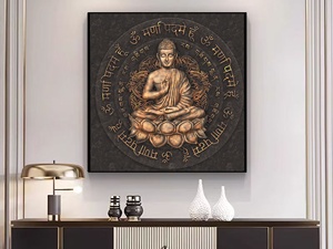 High Quality Home Decor Vintage Brown <strong>Buddha</strong> Statue <strong>Painting</strong> Religious Posters and Prints Modern Wall Art <strong>Paintings</strong> - Product Image 4