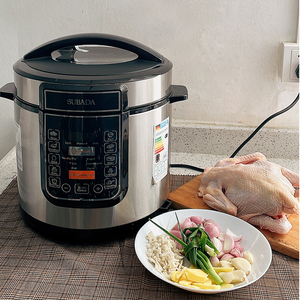 Cuisinière électrique multifonctionnelle <span class=keywords><strong>6</strong></span> quarts en acier inoxydable, pot instantané antiadhésif, cuiseur à riz, yaourtière, <span class=keywords><strong>mijoteuse</strong></span> - Product Image 3