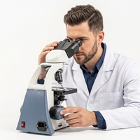 Xsp-500E Binocular Biological Microscope 100x Objective Manual Focus