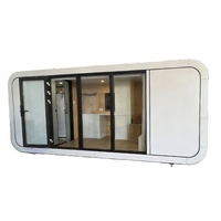 Bureau préfabriqué en panneaux sandwich acier contemporain, modulaire, en kit, étanche, écologique, durable, anti-corrosion, léger