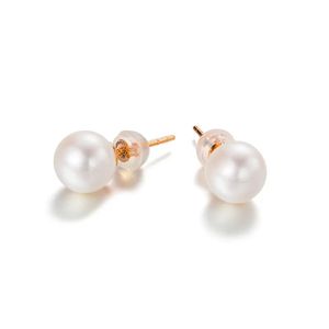 Xinfly Joyería Fina, Aretes Pequeños de Moda para Niña, Aretes Simples de Oro de 18k para Mujer - Product Image 3