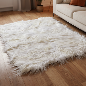 <span class=keywords><strong>Tapis</strong></span> de grande taille en peau de chèvre à poils longs et <span class=keywords><strong>laine</strong></span> de mouton véritable, vente en gros d'usine - Product Image 6