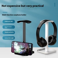 Support de casque supra-auriculaire créatif avec amortisseur de chocs, en ABS écologique, support de bureau peu encombrant pour studio et usage domestique