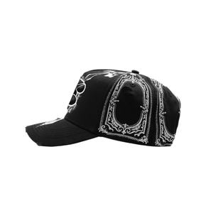 Sombrero G5 Rude Hats, Gorras de Béisbol Deportivas de Gamuza Dobby con Bordado de NY y Diseño Desgastado con Estampado de Bandana - Product Image 4