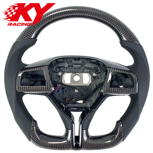 Volant sport en cuir et fibre de carbone personnalisé pour Maserati Ghibli Levante Granturismo Quattroporte - Product Image 1