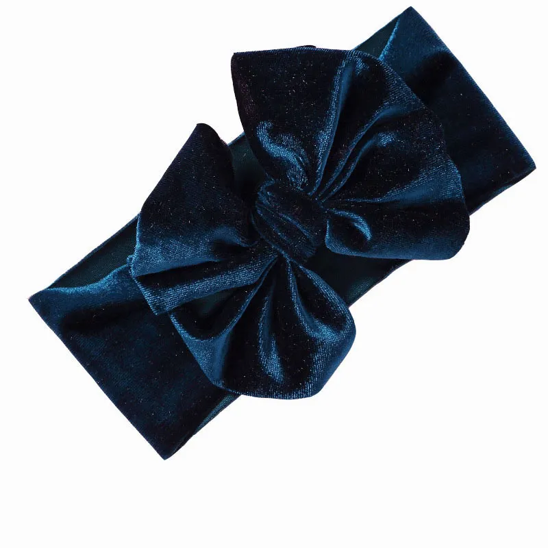 High quality Infant velvet knot bow baby headbands Girls Floppy Bow Hairband Baby Hair Accessories