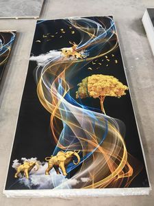 Customized 3D Printed PVC UV Board 1220*2440MM Waterproof Marble Sheet for <strong>Interior</strong> for Villa Bedroom Bathroom Living Room <strong>Hall</strong> - Product Image 6