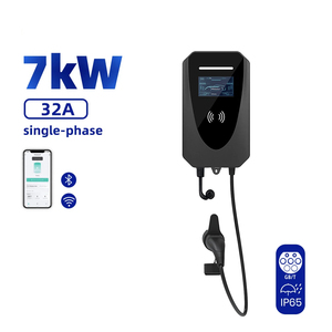 Caricatore EV Plug and Play Noble da 7kW Monofase 32A, Design Compatto da Parete, Colonnina di Ricarica per Garage e Uso Residenziale con Cavo da 5m - Product Image 1