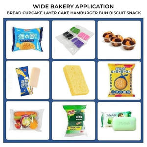 <span class=keywords><strong>Machine</strong></span> d'emballage horizontale de type flow-pack pour pain, cupcakes, gâteaux à étages, pains, hamburgers et biscuits - Product Image 2
