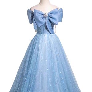 Vestido de noche azul de un solo hombro: un elegante atuendo formal para graduación y eventos formales para mujeres. - Product Image 1
