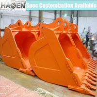 Fabriqué en Chine Haoen RB-2070 Godet de roche universel pour excavatrice 20-70 tonnes, plaque anti-usure Q355+NM500, ouverture de mâchoire maximale 1650 mm