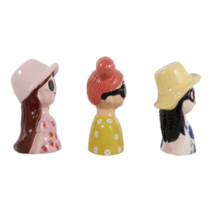 Statuette Colorate di Ragazze in Ceramica, Decorazioni Boho per Casa, Bagno, Ufficio, Mensole e Tavolini - Product Image 3