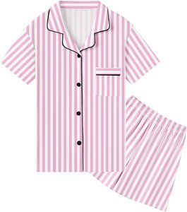 Ensemble de pyjamas pour filles nouvel <span class=keywords><strong>été</strong></span> personnalisé vêtements décontractés à manches courtes pour enfants vente en gros ensemble de pyjamas d'<span class=keywords><strong>été</strong></span> pour bébé fille - Product Image 4