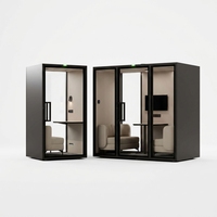 Cabine de travail insonorisée pour bureau, installation facile, prix d'usine, cabine téléphonique acoustique portable pour réunions