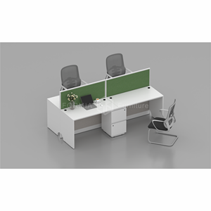 Escritorios de Oficina Modulares 2 4 6, Estaciones de Trabajo Modernas en Forma de L, Cubículos de Oficina, Muebles de Oficina para Taller - Product Image 1