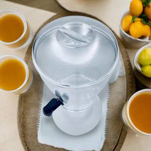 Distributeur de boissons en acrylique durable avec fente à glace, design portable, bec verseur facile, pour servir des jus, des smoothies, des cocktails, des restaurants - Product Image 4