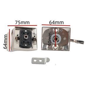 Loquet d'indicateur d'occupation en acier inoxydable pour cloison de toilettes - Product Image 3