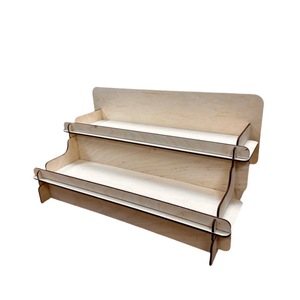 Expositor de Madera Artesanal Personalizado 39x20x24cm, Almacenamiento Multicapa para Jabones y Joyas, Estilo Moderno Minimalista - Product Image 5