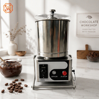 Moulin à fèves de cacao TUORONG Commercial 220V en acier inoxydable 8/15lbs, broyeur à pierres pour chocolat, machine à mélanger le chocolat