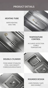 Máquina de Derretimento de Chocolate Comercial HENITUER C11854 com Controle Preciso de Temperatura e Aquecimento por Circulação de Ar Quente - Product Image 6