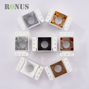 Đen trimless vuông mini <span class=keywords><strong>COB</strong></span> 5W không khung nhôm ánh sáng tại chỗ recessed <span class=keywords><strong>LED</strong></span> Spotlight cho MR16 - Product Image 3