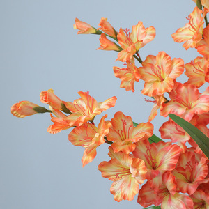 Flor Artificial de Gladiolo Monet Garden, Tallo Individual, 9 Cabezas, Plástico y Seda, Decoración para el Hogar, Accesorio para Bodas - Product Image 2