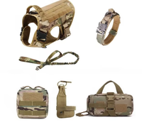Ensemble de harnais personnalisé pour meilleur chien harnais de gilet réglable pour chien harnais tactique pour chien