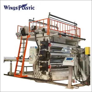 Plastic Hdpe Pe Extra-Breedte (1-8M) Geomembraanplaat Voor Vijvers Waterdichte Plaat Extrusie Lijn Maken Machine/Productielijn