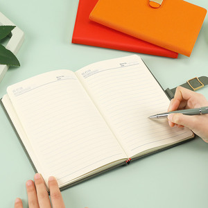 Juego de Caja de Regalo de PU con Hebilla Simple que Cambia de Color, Modelo MG-132, 100 Hojas, <span class=keywords><strong>Diseño</strong></span> Gratuito Disponible, Cuaderno de Negocios A5 para Estudios y Reuniones - Product Image 4