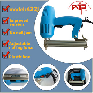 422J Pistolet à clous et <span class=keywords><strong>agrafeuse</strong></span> électrique portable 2-en-1 pour meubles en bois et projets de bricolage pour le travail du bois - Product Image 1